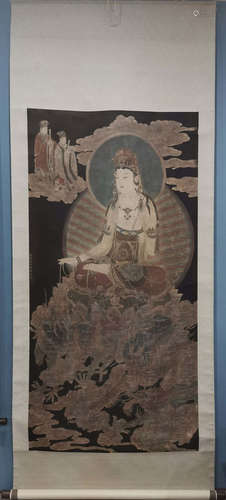 DING YUNPENG GUANYIN BUDDHA PATTERN PAINTING