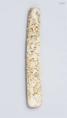 A walrus tusk kiseruzutsu. Late 19. Jh.