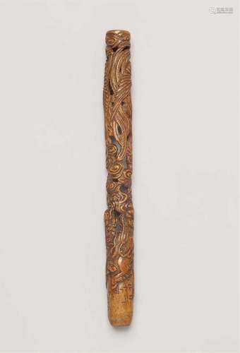 A bamboo kiseruzutsu. Late 19th century