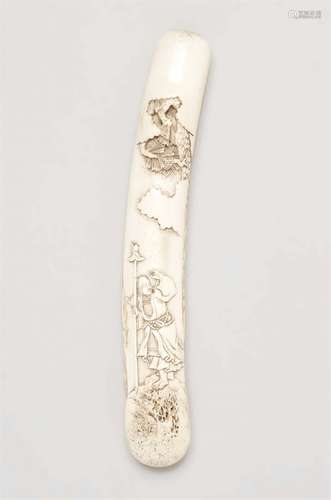 A stag antler kiseruzutsu. Late 19th century