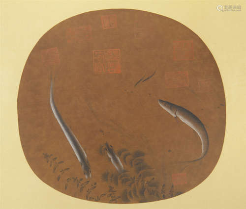 A CHINESE PAINTING FISHES