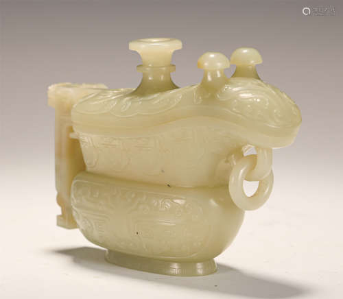 A CHINESE JADE BOTTLE