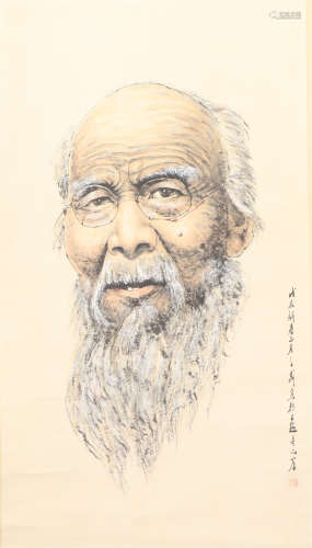 A CHINESE PAINTING FIGURE PORTRAIT