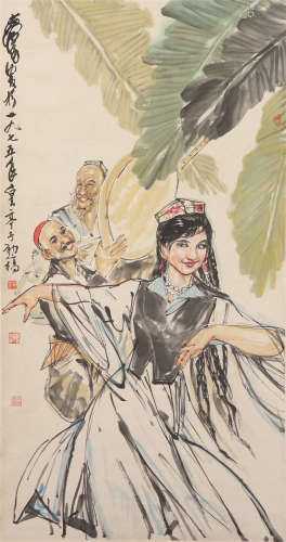 A CHINESE PAINTING FIGURES STORY