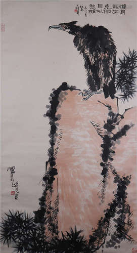 The Picture of Eagle Painted by Pan Tianshou