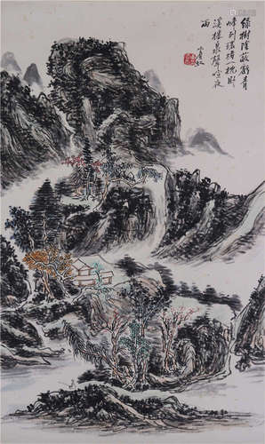 The Picture of Landscape Painted by Huang Binhong