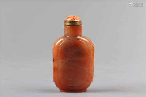 Carnelian  Snuff Bottle