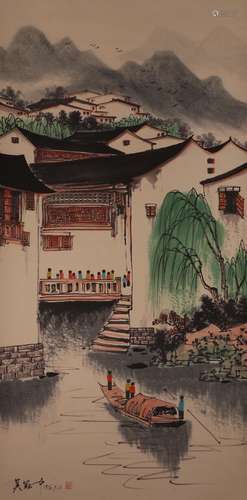 The Picture of Landscape Painted by Wu Guanzhong