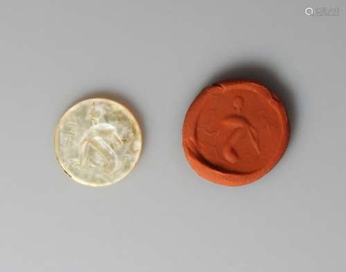 圆形凹版.哈比。希腊罗马艺术.11毫米。