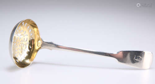 A GEORGE III SILVER SUGAR SIFTING LADLE