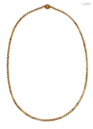 A GEORGIAN CHAIN NECKLACE