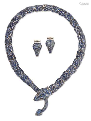 MELESIO RODRIGUEZ: A CIRCA 1950s MEXICAN ENAMELLED NECKLACE ...