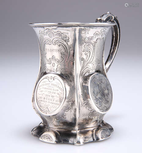 A VICTORIAN SILVER MUG