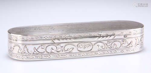 A 19TH CENTURY DUTCH SILVER SNUFF BOX