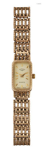 A LADY'S 9 CARAT GOLD ROTARY BRACELET WATCH