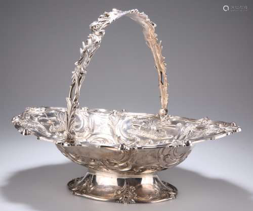 A FINE VICTORIAN SILVER CAKE BASKET