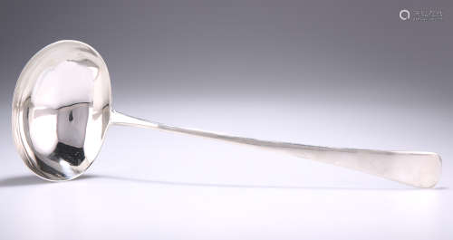 A GEORGE III SILVER LADLE