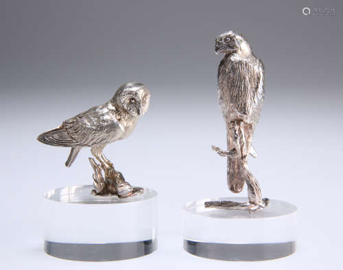 TWO ELIZABETH II SILVER BIRD MODELS