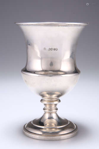 A WILLIAM IV SILVER GOBLET