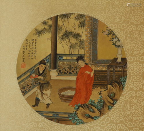 A CHINESE PAINTING FIGURES STORY