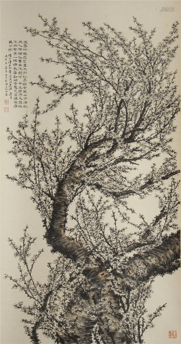 A CHINESE PAINTING PLUM BLOSSOM