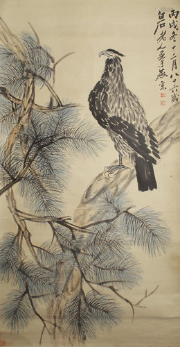 A CHINESE PAINTING EAGLE