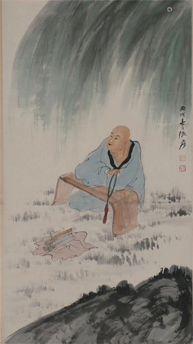 A CHINESE PAINTING FIGURE