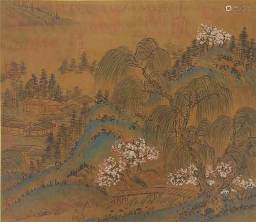 A CHINESE PAINTING NATURAL LANDSCAPE