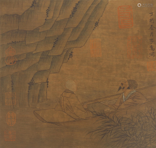 A CHINESE PAINTING FIGURES STORY