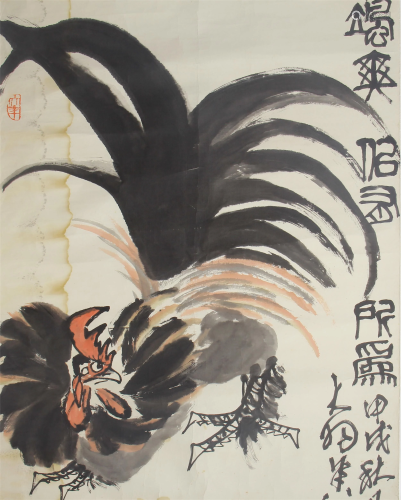A CHINESE PAINTING COCK