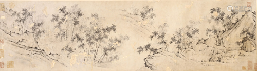 A CHINESE PAINTING OF BAMBOOS