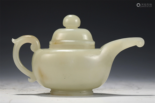 A CHINESE JADE TEAPOT