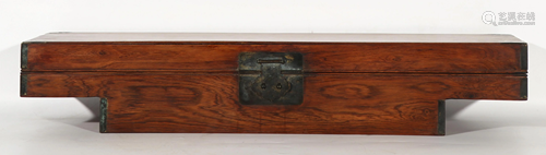 A CHINESE HARDWOOD BOX