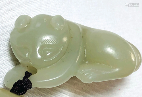 Chinese Carved Jade Figure of Tiger