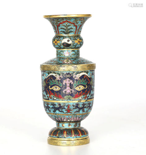 Chinese Cloisonne Vase