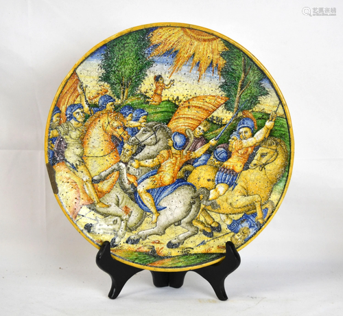 Early Italian Hand Painted Plate