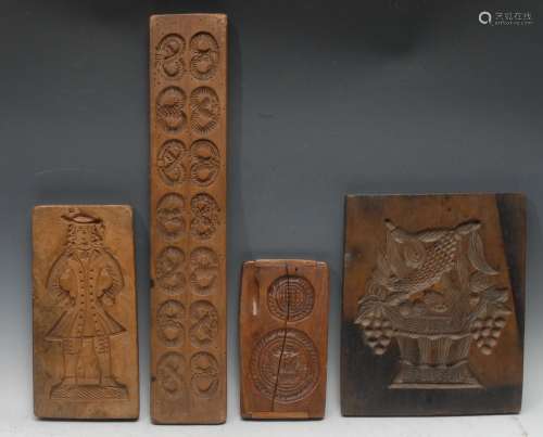 Treen - a collection of ginger bread or biscuit moulds, inta...