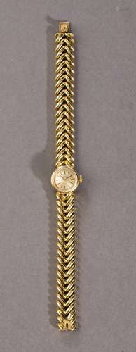 Goldene Omega-Damenarmbanduhr,