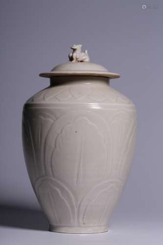 Song Dynasty Period,  Ding  Kiln Porcelain Pot