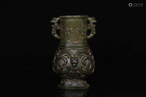 Coloured Glaze Dragon Pattern Vase