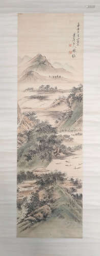 Lin Shu Inscription, Landscape Painting
