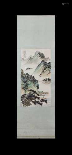 He Tianjian Inscription, Vertical-Hanging Painting