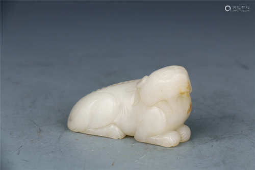 Animal-shaped Hetian Jade Handheld Ornament