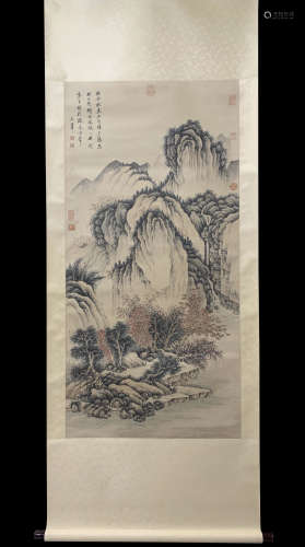 Vertical Landscape Painting  by Wang Hui , Ancient Times