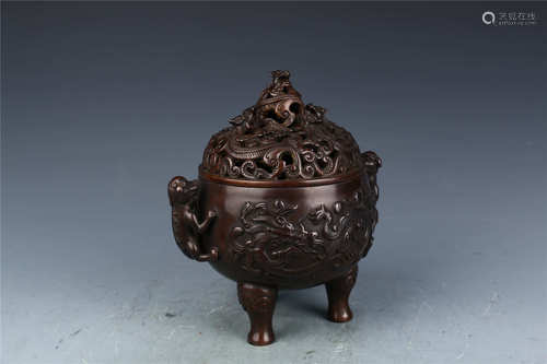 Tripod Copper Censer