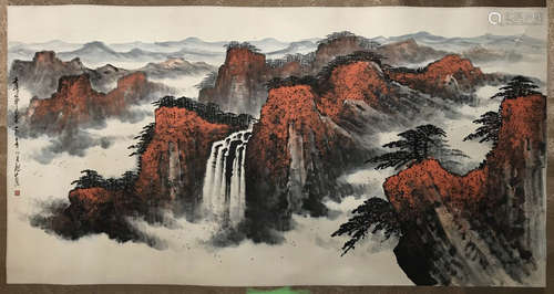 Unframed Landscape Painting  by Wei Zixi ,Modern Times