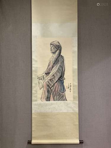 Vertical Figure Painting  by Wang Ziwu ,Modern Times