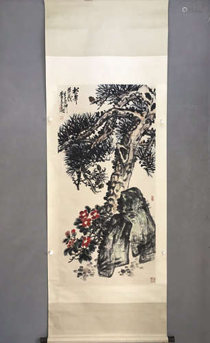 Vertical Painting by Wu Changshuo , Modern Times