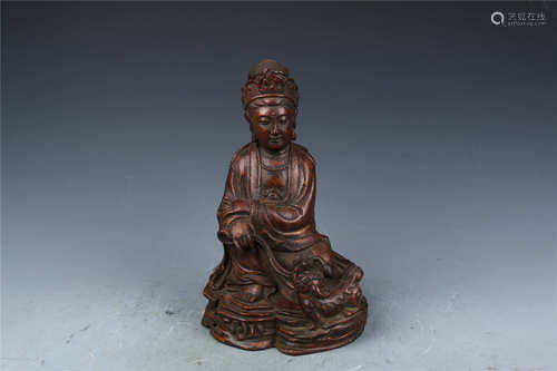 Old Bamboo Figure Ornament