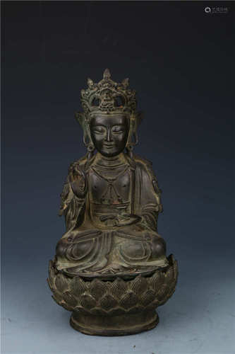 Old Collection.Bronze Statue of Buddha